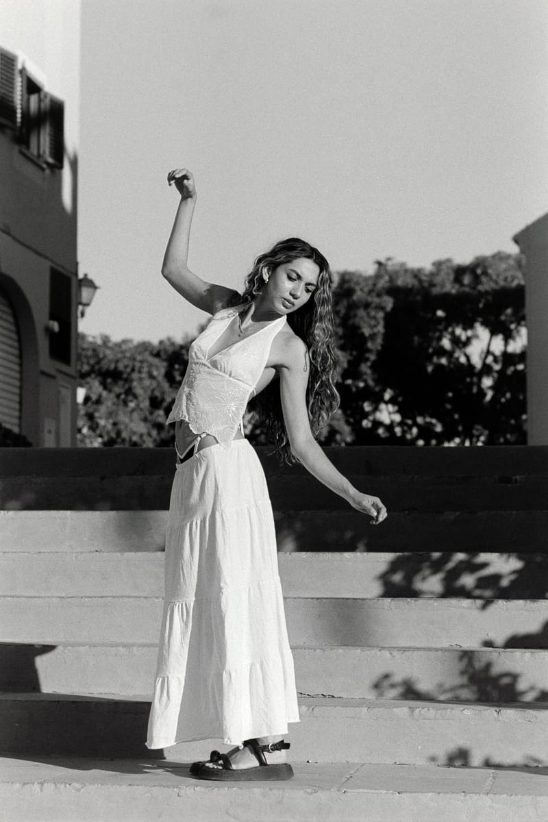 Melani, B&W photograph