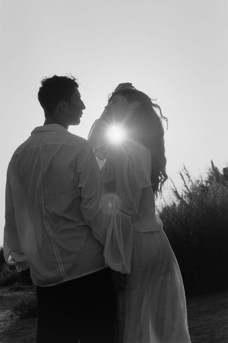 Kateryna & Nerijus, B&W photograph