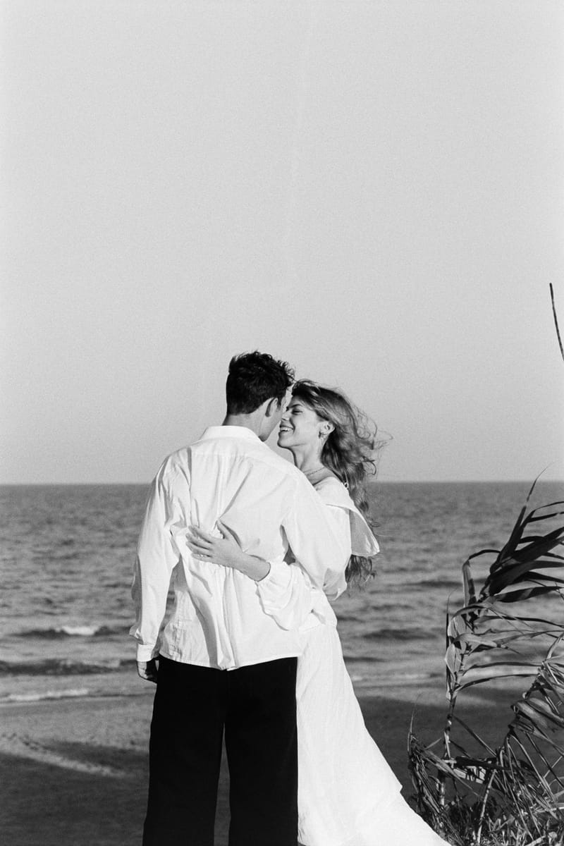 Kateryna & Nerijus, B&W photograph