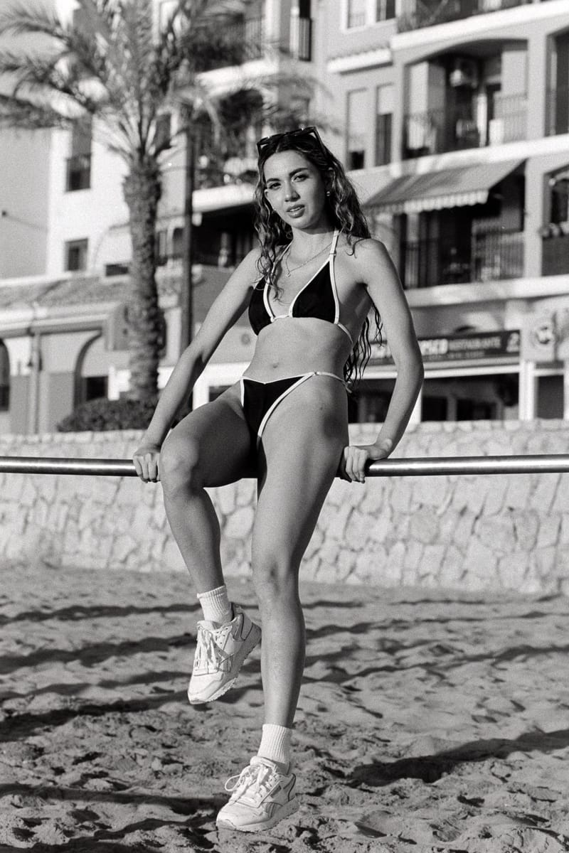 Melani, B&W photograph
